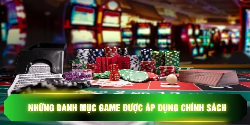 Những danh mục game được áp dụng chính sách